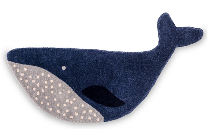 Children whale rug