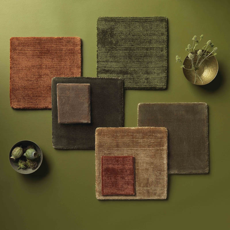 Autumn Satara Moss Satara Ochre Simla Tapenade Simla Fern Simla Taupe Satara Camel Satara Copper