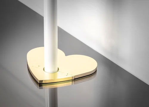 Brass Heart Pipe Plate
