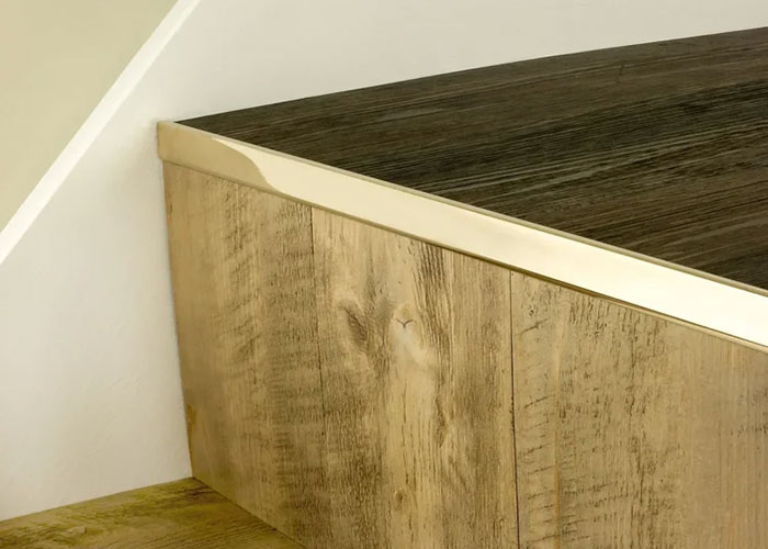 Satin Brass Nosing LVT Riser