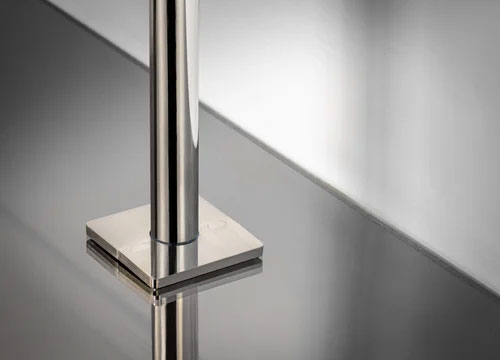 Satin Nickel Pipe Plate